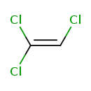 trichloroethene structural diagram