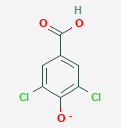 3,5-dichloro-4-hydroxybenzoate structural diagram