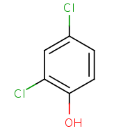 2,4-dichlorophenol structural diagram