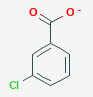 3-chlorobenzoate structural diagram