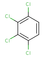 1,2,3,4-Tetrachlorobenzene  structural diagram